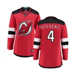 Women New Jersey Devils #4 Scott Stevens Fanatics Branded Red Home Breakaway Hockey Jersey