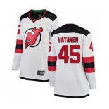 Women New Jersey Devils #45 Sami Vatanen Fanatics Branded White Away Breakaway Hockey Jersey