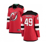 Women New Jersey Devils #49 Eric Tangradi Fanatics Branded Red Home Breakaway Hockey Jersey