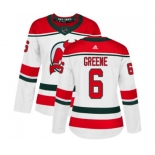 Women New Jersey Devils #6 Andy Greene Authentic White Alternate Hockey Jersey