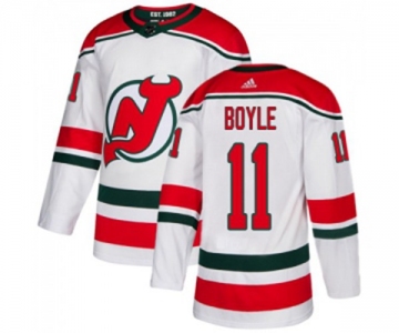 Youth New Jersey Devils #11 Brian Boyle Authentic White Alternate Hockey Jersey