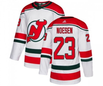 Youth New Jersey Devils #23 Stefan Noesen Authentic White Alternate Hockey Jersey