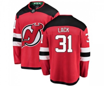 Youth New Jersey Devils #31 Eddie Lack Fanatics Branded Red Home Breakaway Hockey Jersey