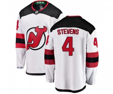 Youth New Jersey Devils #4 Scott Stevens Fanatics Branded White Away Breakaway Hockey Jersey