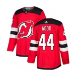 Youth New Jersey Devils #44 Miles Wood Authentic Red Home Hockey Jersey