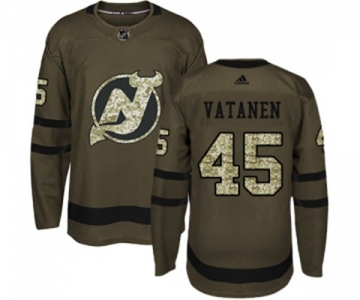 Youth New Jersey Devils #45 Sami Vatanen Authentic Green Salute to Service Hockey Jersey