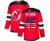 Youth New Jersey Devils #45 Sami Vatanen Authentic Red USA Flag Fashion Hockey Jersey