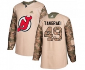 Youth New Jersey Devils #49 Eric Tangradi Authentic Camo Veterans Day Practice Hockey Jersey