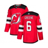 Youth New Jersey Devils #6 Andy Greene Authentic Red Home Hockey Jersey