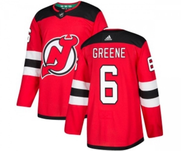 Youth New Jersey Devils #6 Andy Greene Authentic Red Home Hockey Jersey