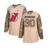 Youth New Jersey Devils #90 Marcus Johansson Authentic Camo Veterans Day Practice Hockey Jersey