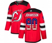 Youth New Jersey Devils #90 Marcus Johansson Authentic Red USA Flag Fashion Hockey Jersey