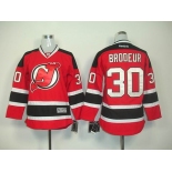 youth nhl jersey devils #30 brodeur red