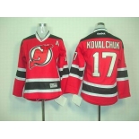 youth nhl jerseys new jersey devils #17 kovalchuk red