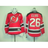 youth nhl jerseys new jersey devils #26 elias red