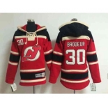 youth nhl jerseys new jersey devils #30 brodeur red[pullover hooded sweatshirt]