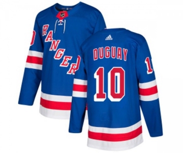 Adidas New York Rangers #10 Ron Duguay Authentic Royal Blue Home NHL Jersey