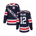 Adidas New York Rangers #12 Peter Holland Authentic Navy Blue 2018 Winter Classic NHL Jersey