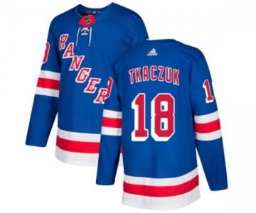 Adidas New York Rangers #18 Walt Tkaczuk Authentic Royal Blue Home NHL Jersey