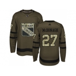 Adidas New York Rangers #27 Ryan McDonagh Green Salute to Service Stitched NHL Jersey