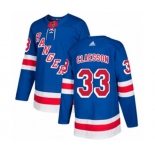 Adidas New York Rangers #33 Fredrik Claesson Authentic Royal Blue Home NHL Jersey