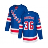 Adidas New York Rangers #36 Glenn Anderson Premier Royal Blue Home NHL Jersey