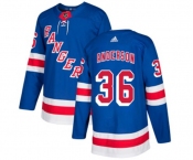 Adidas New York Rangers #36 Glenn Anderson Premier Royal Blue Home NHL Jersey