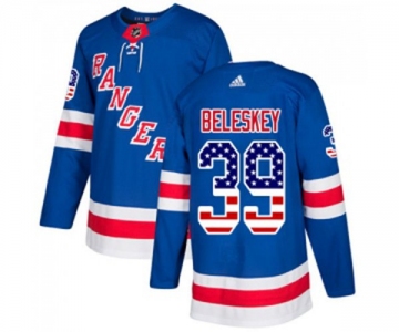 Adidas New York Rangers #39 Matt Beleskey Authentic Royal Blue USA Flag Fashion NHL Jersey