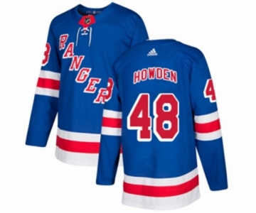 Adidas New York Rangers #48 Brett Howden Authentic Royal Blue Home NHL Jersey