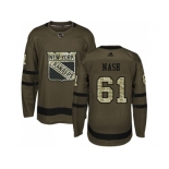 Adidas New York Rangers #61 Rick Nash Green Salute to Service Stitched NHL Jersey