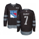 Adidas New York Rangers #7 Rod Gilbert Premier Black 1917-2017 100th Anniversary NHL Jersey