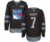 Adidas New York Rangers #7 Rod Gilbert Premier Black 1917-2017 100th Anniversary NHL Jersey