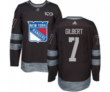 Adidas New York Rangers #7 Rod Gilbert Premier Black 1917-2017 100th Anniversary NHL Jersey