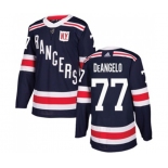 Adidas New York Rangers #77 Anthony DeAngelo Authentic Navy Blue 2018 Winter Classic NHL Jersey