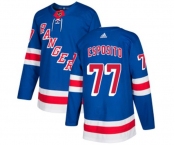 Adidas New York Rangers #77 Phil Esposito Premier Royal Blue Home NHL Jersey