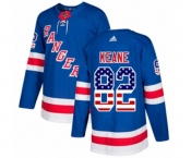 Adidas New York Rangers #82 Joey Keane Authentic Royal Blue USA Flag Fashion NHL Jersey