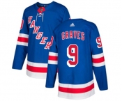 Adidas New York Rangers #9 Adam Graves Premier Royal Blue Home NHL Jersey