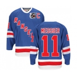 CCM New York Rangers #11 Mark Messier Authentic Royal Blue 75TH Throwback NHL Jersey