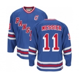 CCM New York Rangers #11 Mark Messier Authentic Royal Blue Heroes of Hockey Alumni Throwback NHL Jersey