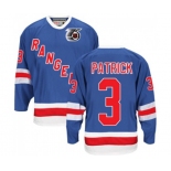 CCM New York Rangers #3 James Patrick Authentic Royal Blue 75TH Throwback NHL Jersey