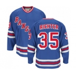 CCM New York Rangers #35 Mike Richter Authentic Royal Blue Heroes of Hockey Alumni Throwback NHL Jersey