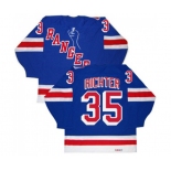 CCM New York Rangers #35 Mike Richter Authentic Royal Blue New Throwback NHL Jersey