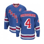 CCM New York Rangers #4 Ron Greschner Authentic Royal Blue Heroes of Hockey Alumni Throwback NHL Jersey