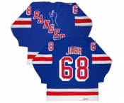 CCM New York Rangers #68 Jaromir Jagr Authentic Royal Blue New Throwback NHL Jersey