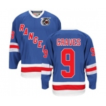 CCM New York Rangers #9 Adam Graves Authentic Royal Blue 75TH Throwback NHL Jersey