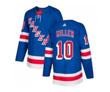 Men Adidas New York Rangers #10 J.T. Miller Royal Blue Home Authentic Stitched NHL Jersey