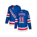 Men Adidas New York Rangers #11 Mark Messier Royal Blue Home Authentic Stitched NHL Jersey