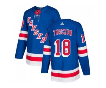 Men Adidas New York Rangers #18 Walt Tkaczuk Royal Blue Home Authentic Stitched NHL Jersey