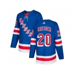 Men Adidas New York Rangers #20 Chris Kreider Royal Blue Home Authentic Stitched NHL Jersey