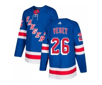 Men Adidas New York Rangers #26 Jimmy Vesey Royal Blue Home Authentic Stitched NHL Jersey